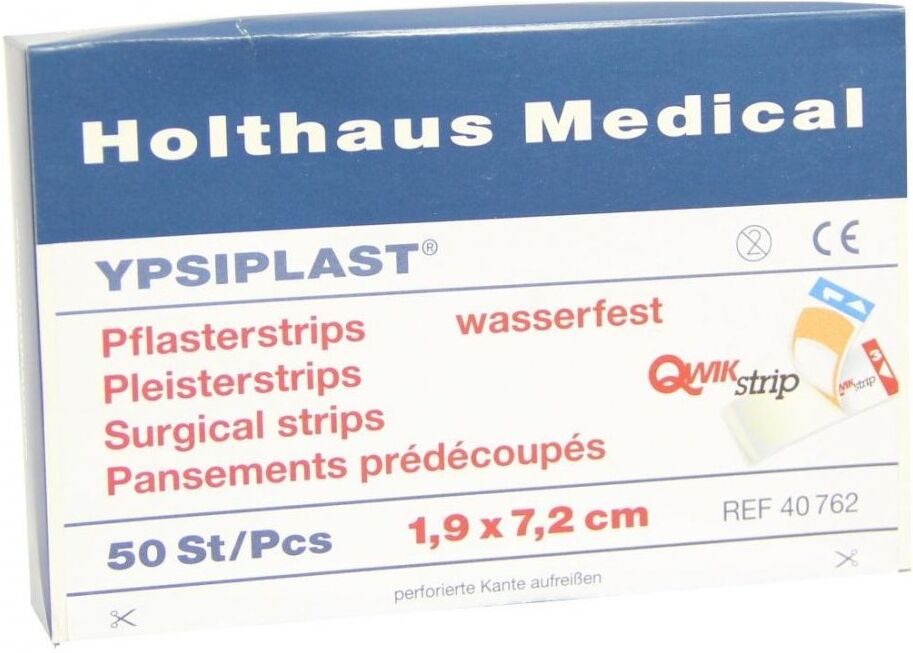 Pflasterstrips Ypsiplast wasserf.1,9x7,2 cm 50stk