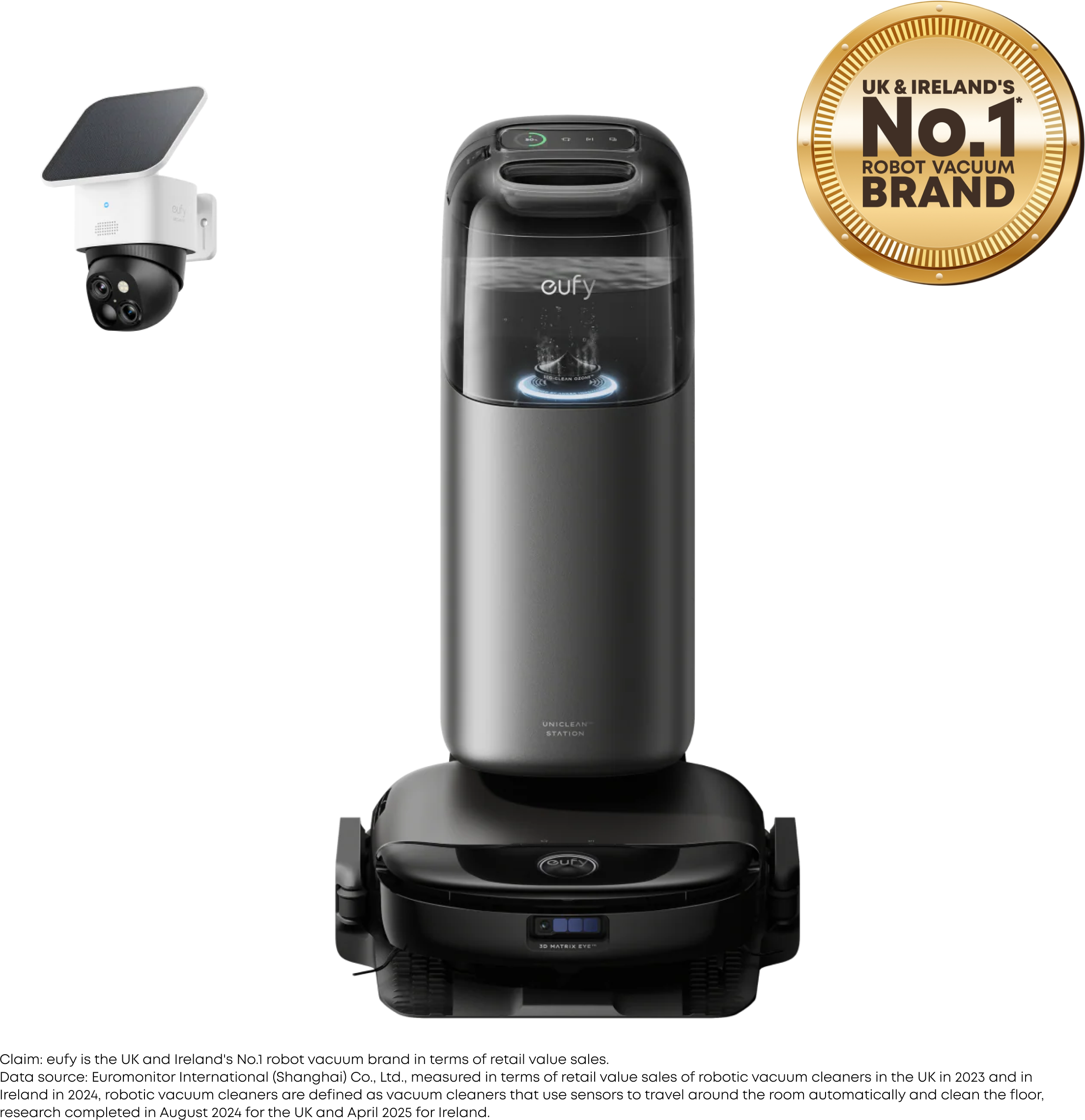 eufy Robot Vacuum Omni S1 Pro + SoloCam S340 Black