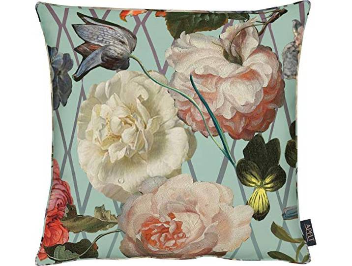 Apelt Sibylla 46X46 Fb.10 Kissenhülle, Polyester, Türkis/bunt, 46 x 46 x 0.5 cm, 1 Einheiten