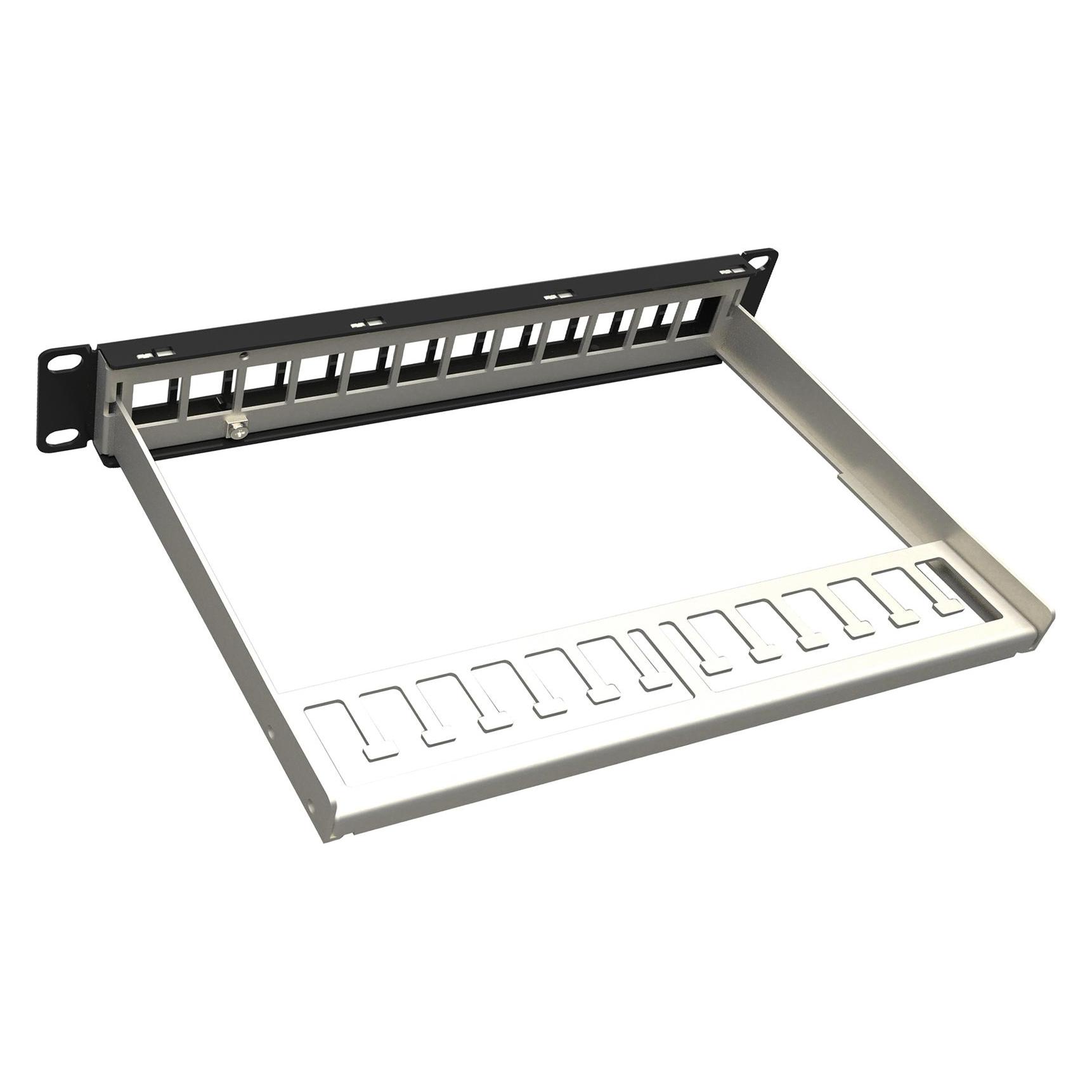 Solarix 10" Patch pan. 12port neosazený 1U (24000110)