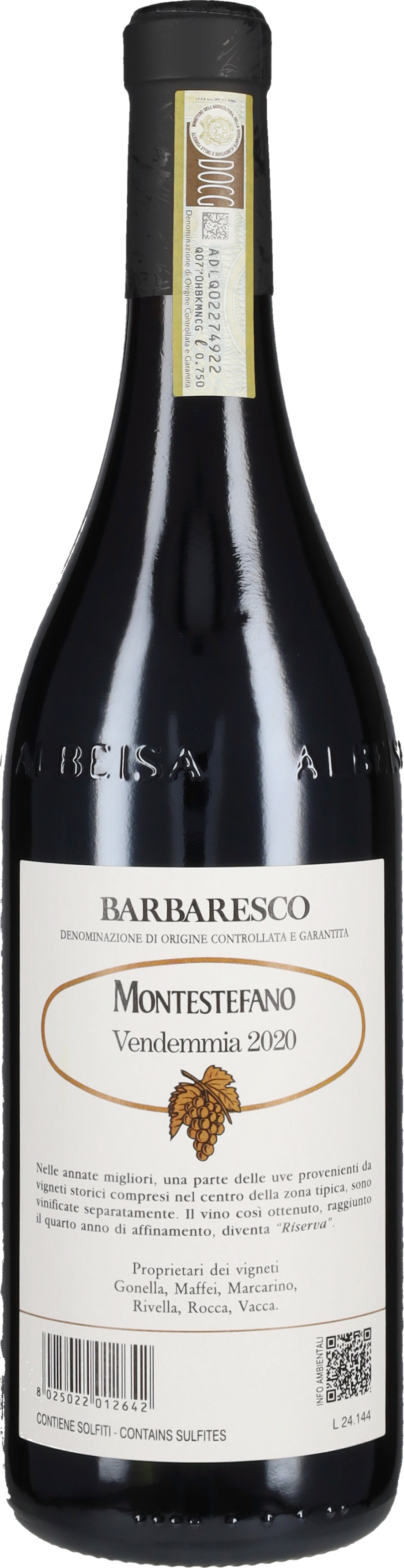 Barbaresco Riserva 'Montestefano' Produttori del Barbaresco 2020