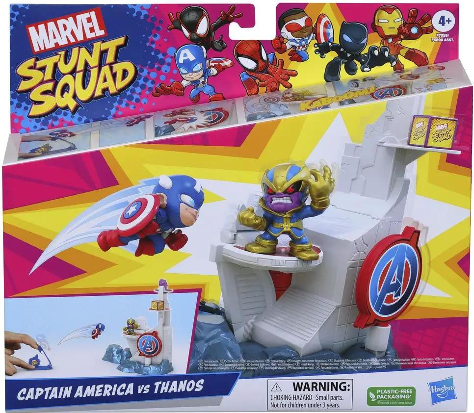Hasbro Stunt Squad Captain America versus Thanos figuurtjes