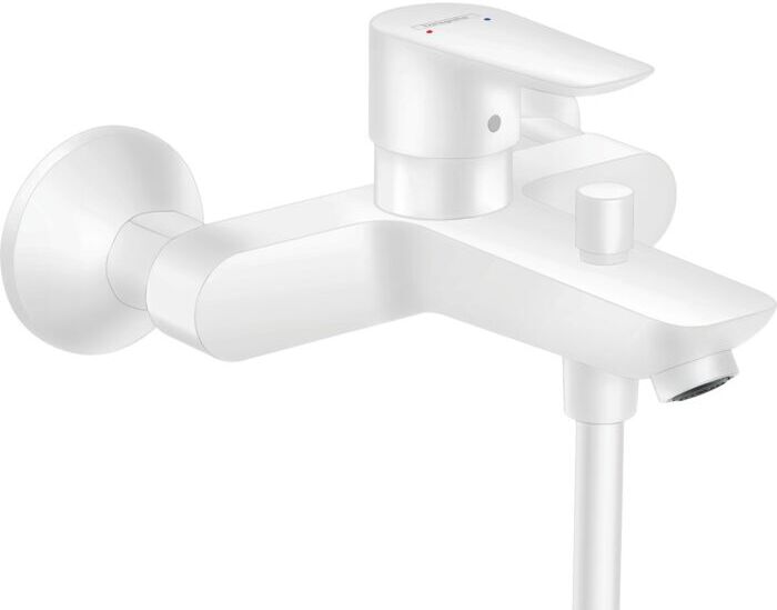 Hansgrohe Talis E Wannen-Einhebelmischer 71740700 Aufputz, mattweiß