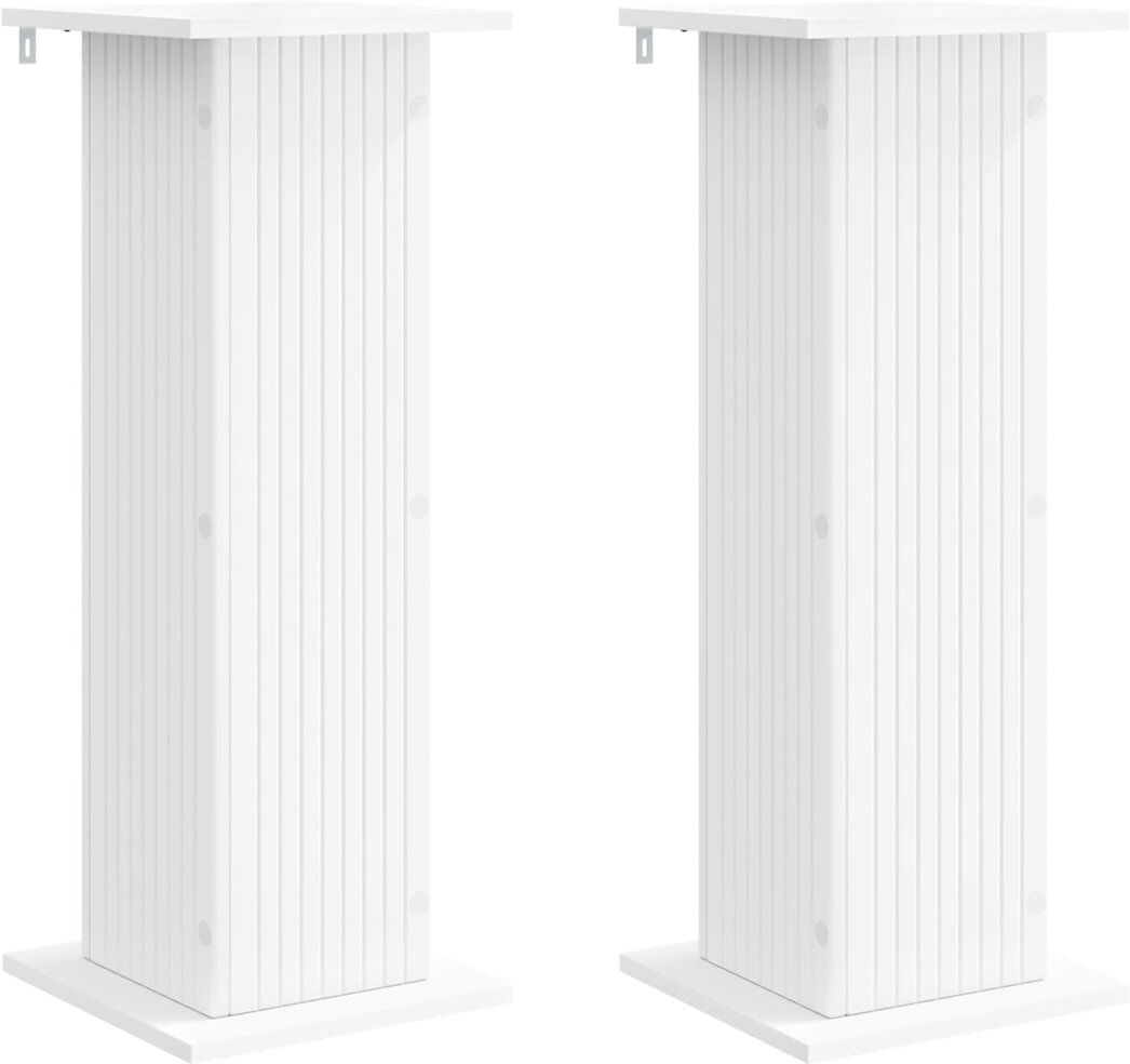 Dakota Fields 1 Tier Plant Stand Set of 2 White 80.5cm H x 30.5cm W x 30cm D