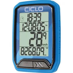 BIKE PROTOS213BL - Fahrrad-Computer mit 13 Funktionen, Funk, blau