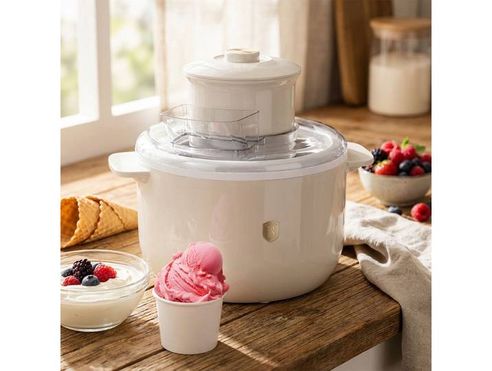 Eismaschine 1,1L, 12 W, creme