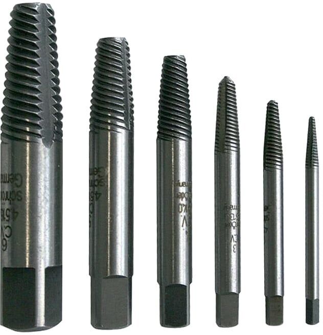 Peddinghaus Extracteurs de vis 6 pcs Taille 1-6 Hi-Trac Schröder ; mob Peddinghaus (46161-200)