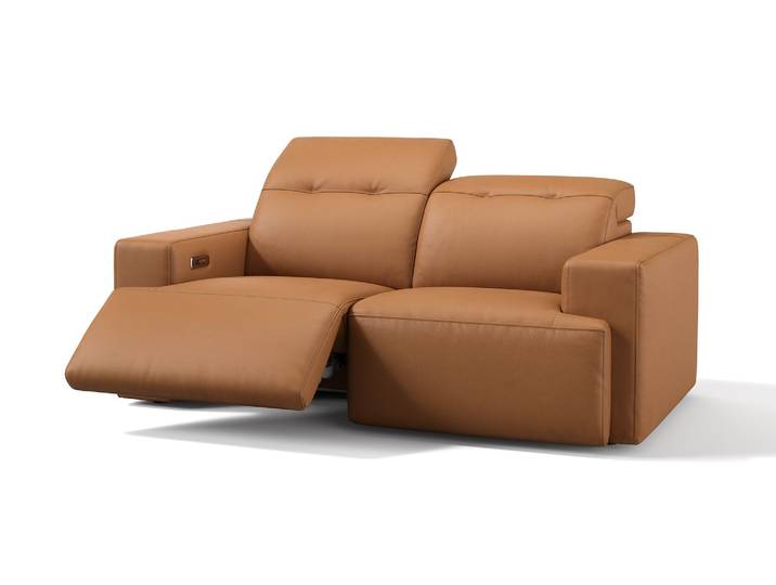 Leder 2-Sitzer SORANO Relaxsofa Funktionscouch elektrisch verstellbar Couch