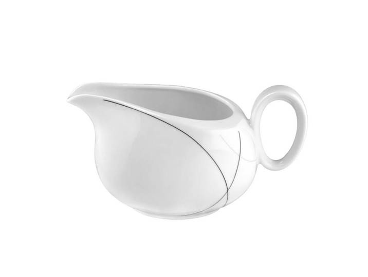 Seltmann Weiden Sauciere, Weiss, Keramik, 650 ml, lebensmittelecht, hitzebeständig, Geschirr, Geschirrserien