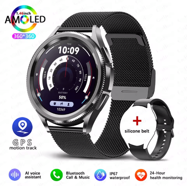 Inspire Essentials Smart Watch 6 Classic GPS NFC With Bluetooth Calling And Health Monitoring d