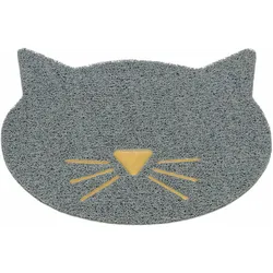 2x Trixie Vorleger für Katzentoiletten 60 cm/50 cm, hellgrau, Katzenklo Zubehör