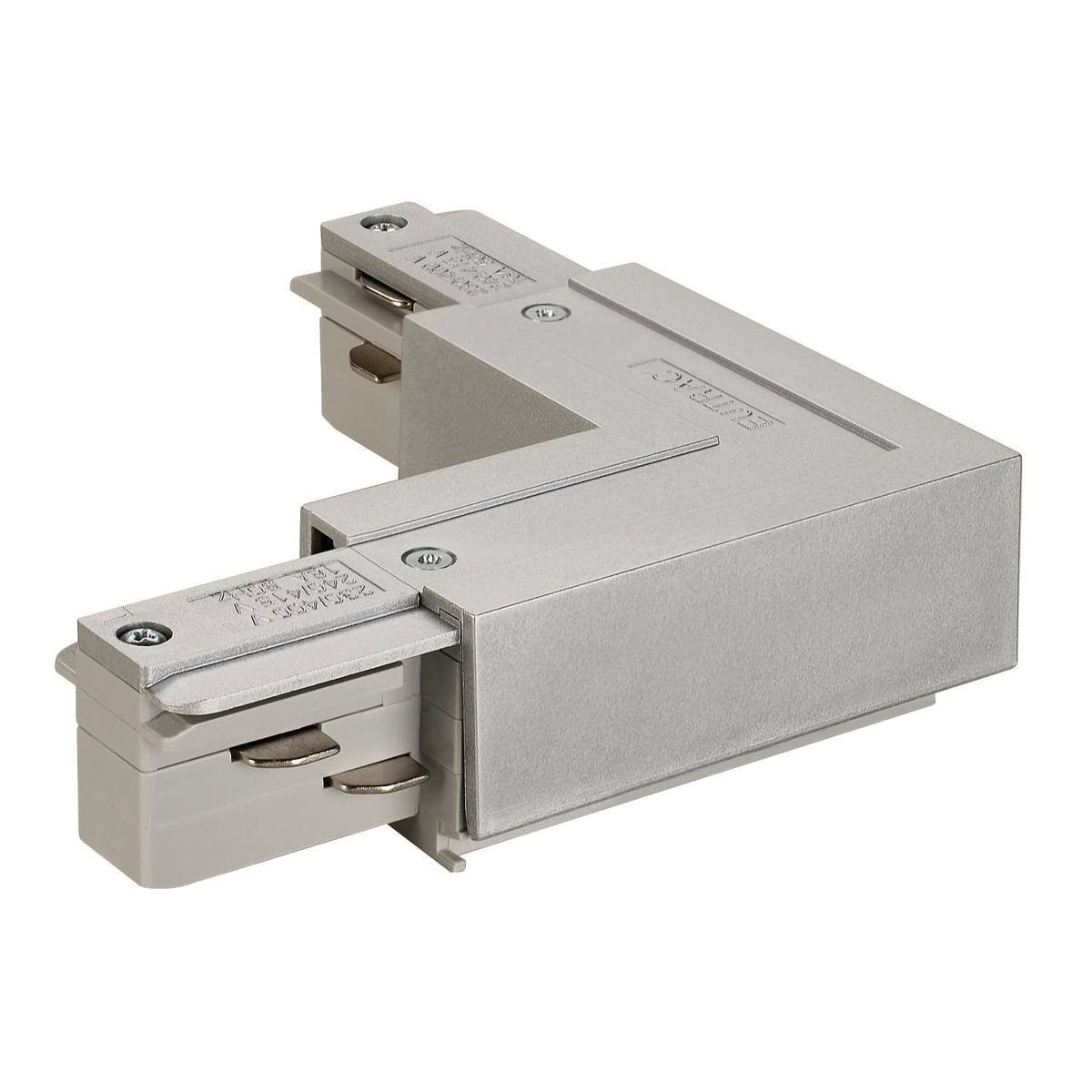 SLV 3-fase L-Connector met 2 aardeklemmen, grijs