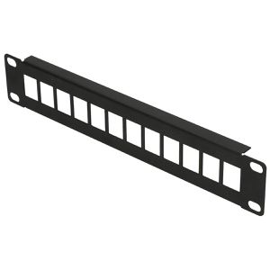 Extralink Patchpanel EX.17528, 10 Zoll, 1HE, schwarz, für 12 Ports