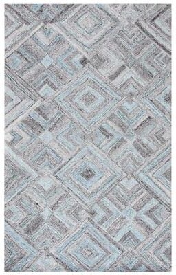 SAFAVIEH Handmade Abstract Kana Diamond Wool Rug