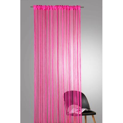 Fadenvorhang WECKBRODT "Rebecca" Gr. 2, pink (pink, uni), B:148cm H:160cm, Polyester, Gardinen, Fadengardine, Insektenschutz, transparent, kürzbar, Store