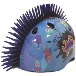 TuffNutz: Außerirdischer Mohikaner 3D-Helm mit Farbwechsel - 52-55 cm