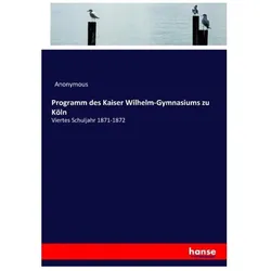 Programm des Kaiser Wilhelm-Gymnasiums zu Köln, Schulbücher von Anonymous, Heinrich Preschers