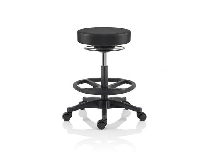 Jan Nowak Tabouret Atelier a roulettes réglable 58\,2-79\,5 cm pivotant 360 Tabouret Laboratoire Ergonomique siège Mobile Professionnel Industriel Jusqu à 130 kg