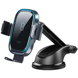 Force Power Auto-Halterung Qi 15W Verstellbar, Smartphone Halterung, Schwarz