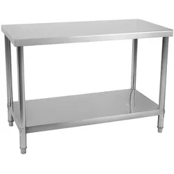 Royal Catering Helloshop26 - Professioneller Küchenarbeitstisch aus Edelstahl 100 x 60 cm 90 kg