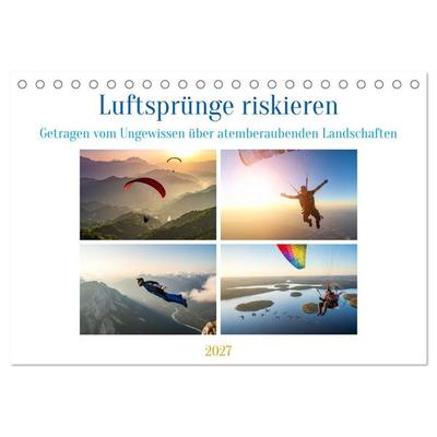 Luftsprünge riskieren (Tischkalender 2027 DIN A5 quer), CALVENDO Monatskalender