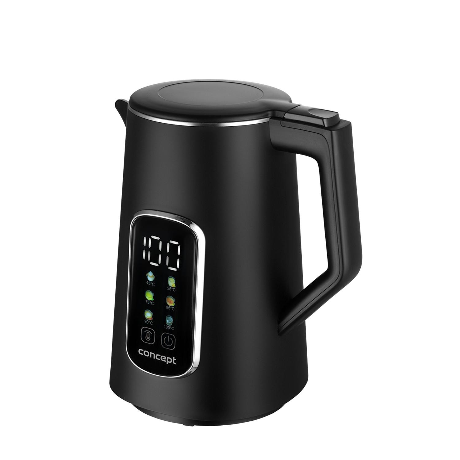 Concept RK-3385 Waterkoker, 1,7 liter, 2200 Watt, zwart