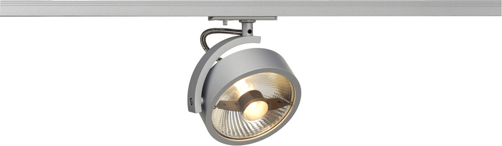 Slv Kalu Track Qpar111 Leuchten- Kopf, Silber,Inkl. 1p.-Adapter - Leuchten Mit 1 Phasen Adapter