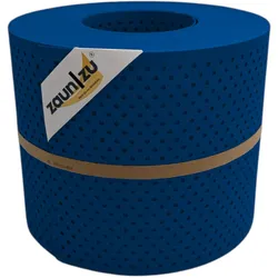 zaun zu® Sichtschutzstreifen PP Premium Gelocht 15 Prozent Streifen Enzianblau 26m