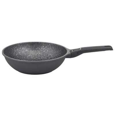 Wok GSW "Easy Click", schwarz, Ø:28cm, Pfannen, Wok, abnehmbarer Griff, Ø 28 cm, Induktion
