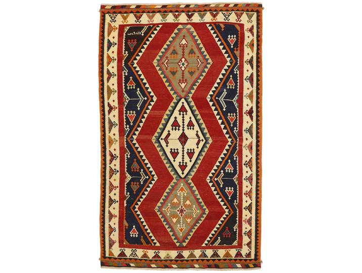 Kelim Fars Teppich 156x251 Handgewebt Orientteppich Perserteppich Wolle