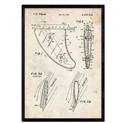 POSTER Aleta Patent A3 Schwarzer Rahmen