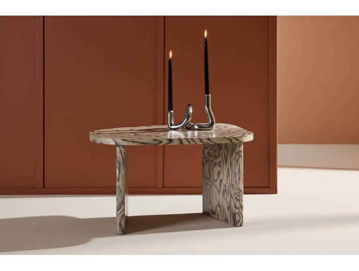 Couchtisch Vertina - mit auffälligem Muster - Beige - Luxusbetten24