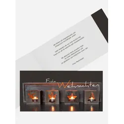 Weihnachtsgrußkarten geschäftlich selbst gestalten mit Spruch und Fotos im Onlinedesigner bei Meine-Kartenmanufaktur.de