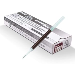 Pentel Gelschreibermine LR7-SPX, Strichbreite 0,35mm, sepia, 12 Stück