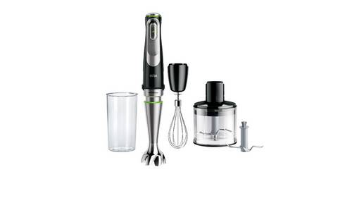 Braun MultiQuick 9 9MQ9135XI Stabmixer 1200W kabelgebunden, mit Messbecher, Mixstab für Suppen, Multifunktion, BPA-frei Schwarz