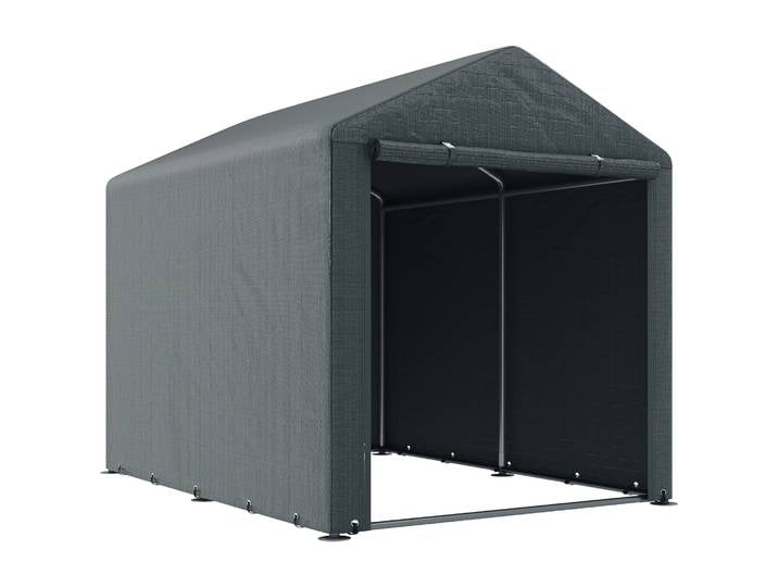Outsunny Abri de jardin 2 x 2 x 2 m abri vélo extérieur avec cadre en acier , imperméable et résistant aux UV, tente de stockage