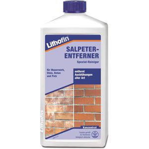 Lithofin Steinreiniger 048, Salpeter Entferner, Konzentrat, für innen und außen, 1 Liter
