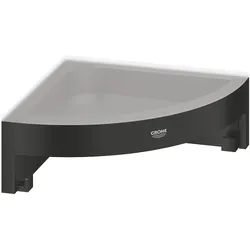Grohe, Duschablage, Start Cube QuickFix Eckduschkorb, kleben oder bohren, mattschwarz (16 x 30 x 6 cm)