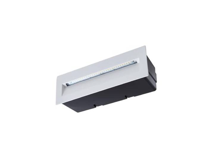 LED Applique extérieure Loya (Moderne) en Blanc Aluminium (1 lampe\,à)\, encastrable pour l’extérieur applique mur extérieur/mur de la maison terrasse & balcon