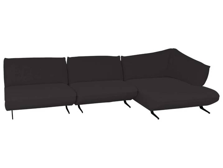 Ecksofa 8169 Basic Himolla / Farbe: Teer / Material: Leder Basic