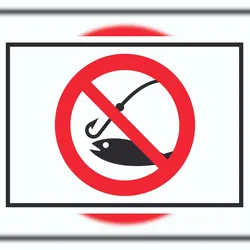HB-Druck Angeln verboten Symbol Schild A5 (148x210mm)