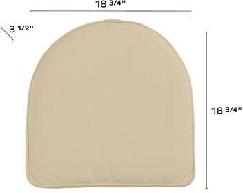Replacement Chair Cushion - 18.75x18.75 - Box Edge, Canopy Fern/White - Ballard Designs