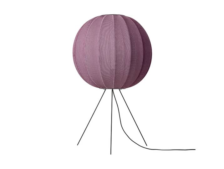 Made By Hand Lampe sur pied Knit-Wit 60 Round Medium Burgundy