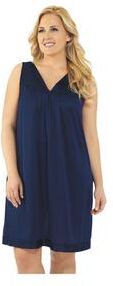 Plus Size Women's Exquisite Form®Sleeveless Short Sleep Gown by Exquisite Form in Navy (Size M)