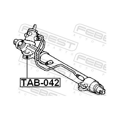 FEBEST Lagerung, Lenkgetriebe tab042 für TOYOTA