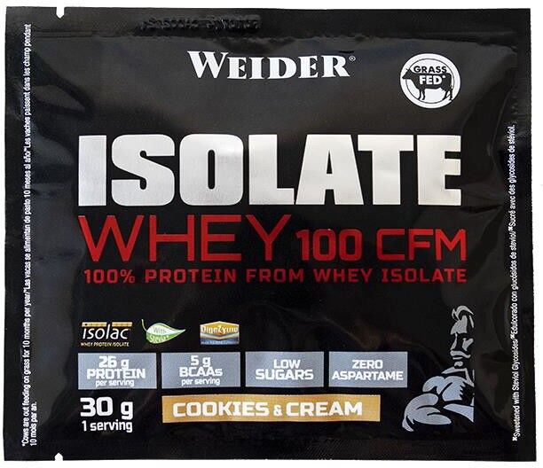 Weider weider isolate whey 100 cfm monodosis 30 gr cookies