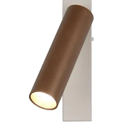 Trio, Deckenleuchte, LED-Spotleuchte AMBALA, 849210165, 5 W, 500 lm, coffee (500 lm)