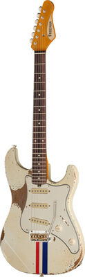 Friedman Vintage S-AMRTN-TTT-DN142-XTR Tinted White mit blauen und roten Streifen