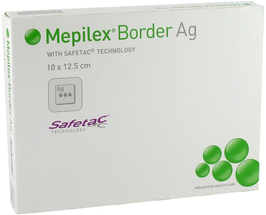 Mepilex Border Ag Schaumverb.10x12,5 cm steril 5stk