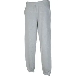 PREMIUM ELASTICATED CUFF JOG PANTS | Jogginghose Unisex mit Elastischem Bund und Kordelzug – Herren Sweatpants mit Seitentaschen und Bündchen, graumeliert, 3XL